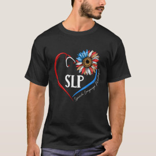 Camiseta Patologista de Língua do Discurso Estetoscópio de