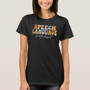 Camiseta Patologista de Língua Falante SLP Ret de Terapia d