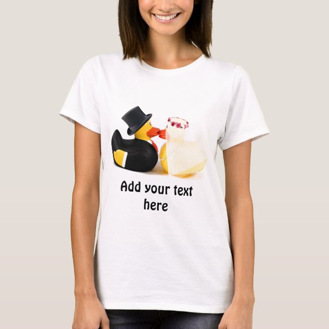 Camiseta Patos de casamento 4 (Frente)