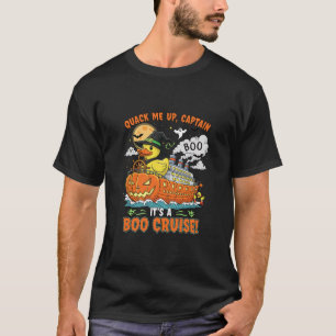 Camiseta Patos de Cruzeiro Boo Halloween Bebida Crucero Ess