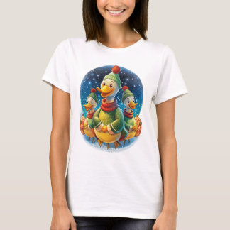 Camiseta Patos de inverno Quirky