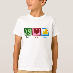 Camiseta Patos de paz amam crianças bonitas