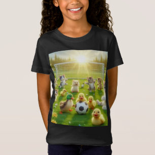 Camiseta Patos e Gatos Empatam em um W Caótico e Encantador