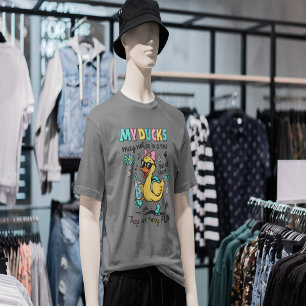 Camiseta Patos Engraçados Não Em Fila
