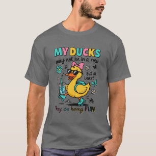 Camiseta Patos Engraçados Não Em Fila