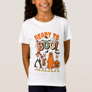 Camiseta Patos Engraçados Prontos para Boo Halloween