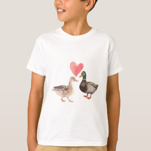 Camiseta Patos lindos apaixonados