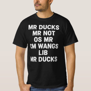 Camiseta Patos M R Pato M R Não O S M R CM Wangs Lib M R Pa