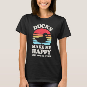 Camiseta Patos Me Fazem Feliz Pato Engraçado Fome Fazenda R