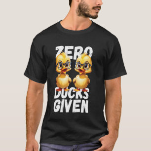 Camiseta Patos Zero Dão Design de Canhão Engraçado