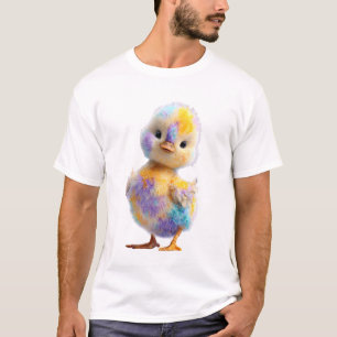 Camiseta Patosinhos Fofos Pastel Iridescentes Homens