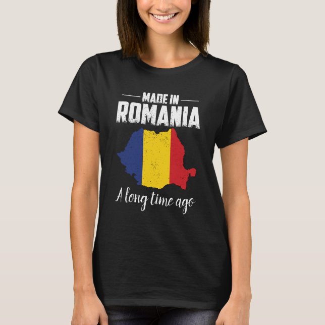 Camiseta Pátria da Romênia| Presente nacional romeno (Frente)