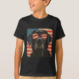 Camiseta Pátria Usa 4 De Julho Labrador Retriever Cão Mulhe