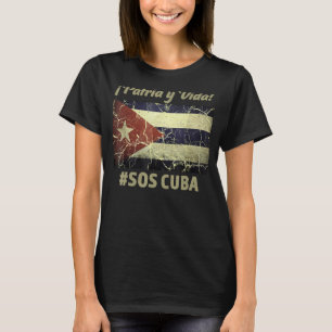 Camiseta Patria Y Vida Sos Cuba Flag Free Cuba 1