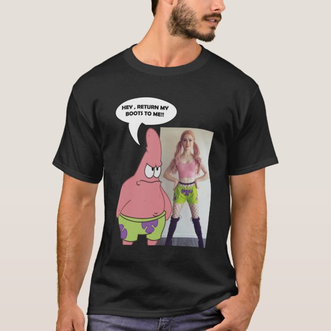 Camiseta Patrick, a estrela e seus boots (Frente)