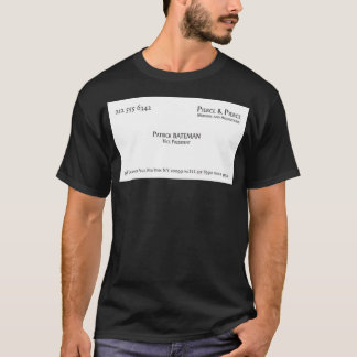Camiseta Patrick Bateman Cartão de visita Frame Art Impress