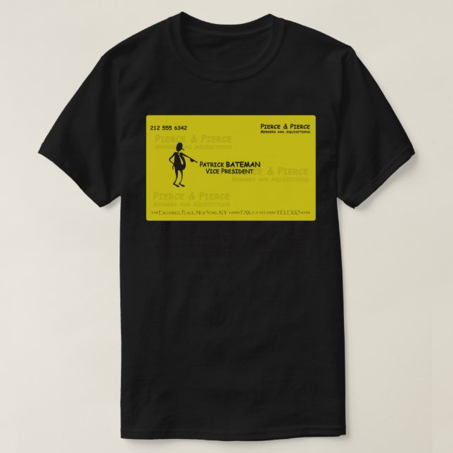 Camiseta Patrick Batemen Comic Sans Business (Frente do Design)
