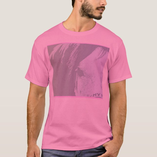 Camiseta Patrick cor-de-rosa (Frente)
