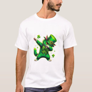 Camiseta Patrick Day Dabbing Cat