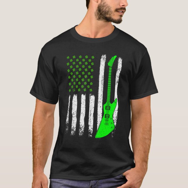 Camiseta Patrick Day Vintage Irish American Fla (Frente)