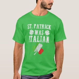 Camiseta Patrick era Rua italiana, dia de Patrick, Gi engra