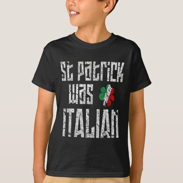 Camiseta Patrick Era Rua Italiana. Dia dos Patricks, Incomo (Frente)