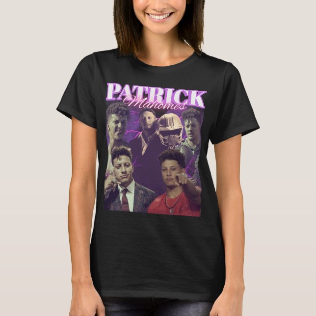 Camiseta Patrick Mahomes Vintage Bootleg Fans (Frente)