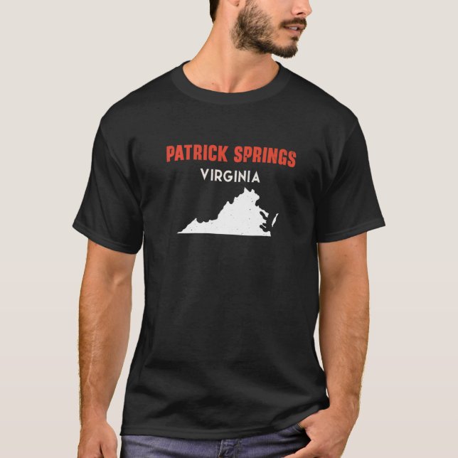 Camiseta Patrick Primavera Virginia EUA State America Viage (Frente)