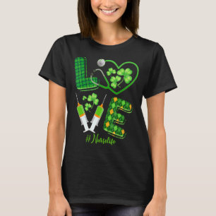 Camiseta Patrick S Nurse Life Irish Shamrocks Fofo