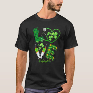 Camiseta Patrick S Nurse Life Irish Shamrocks Fofo