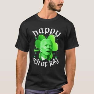 Camiseta Patrick's Day Anti Biden Happy 4 De Julho Biden L