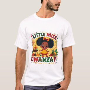 Camiseta Patrimônio Afro Americano Kwanaz da Menina Kwanza