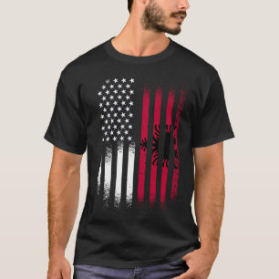 Camiseta Patrimônio Albanês Americano Mês Albânia Patriot G
