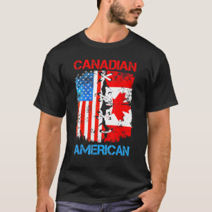 Camiseta Patrimônio Americano de Bandeira Canadense América