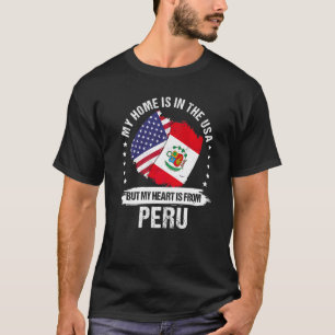 Camiseta Patrimônio Americano Peruano Bandeira Raízes Perua