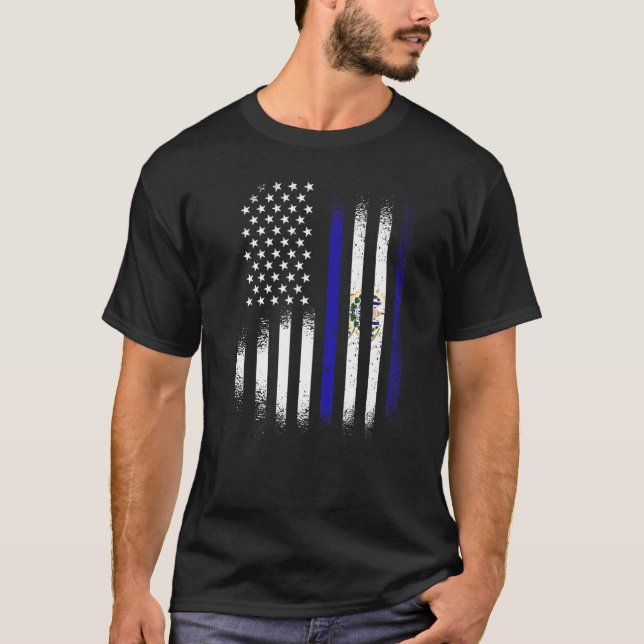 Camiseta Patrimônio Americano Salvadorenho Mês El Salvador  (Frente)