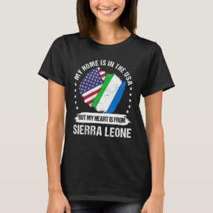 Camiseta Patrimônio Americano Serra Leoa Bandeiras American