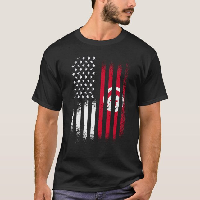 Camiseta Patrimônio Americano Tunisino Mês Patriota da Tuní (Frente)