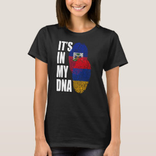 Camiseta Patrimônio Armênio E Haitiano De Bandeira Do DNA M