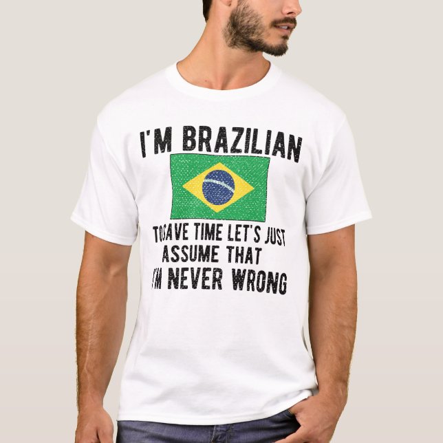 Camiseta Patrimônio brasileiro brasileiro ganha bandeira br (Frente)