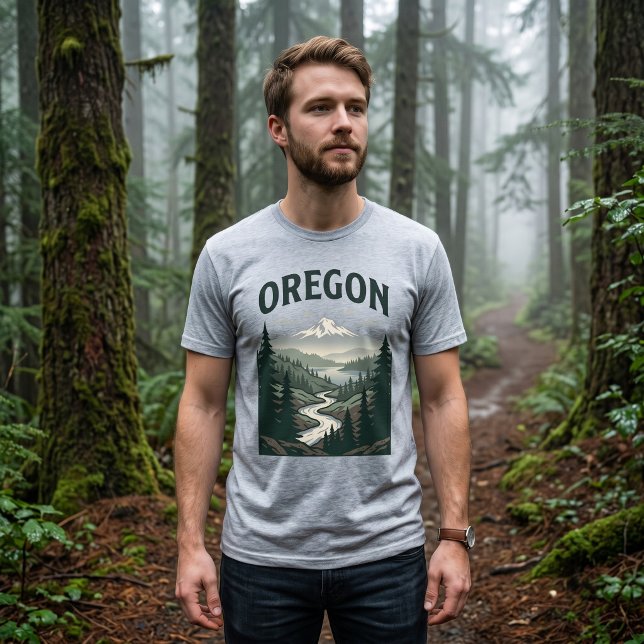 Camiseta Patrimônio Cênico de Oregon (Criador carregado)