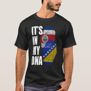 Camiseta Patrimônio Da Bandeira Da Bósnio E Da Costa Rica M