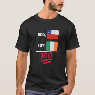 Camiseta Patrimônio da Bandeira do Chileno Plus Irlandês Mi
