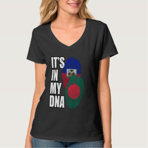Camiseta Patrimônio Da Bandeira Do Dna Do Haitian E Do Bang