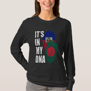 Camiseta Patrimônio Da Bandeira Do Dna Do Haitian E Do Bang