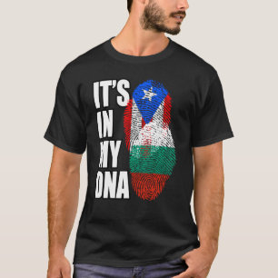 Camiseta Patrimônio Da Bandeira Do Dna Do Mix E Do Porto Ri