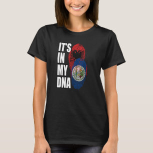 Camiseta Patrimônio Da Bandeira Do DNA Misturado Beliziano