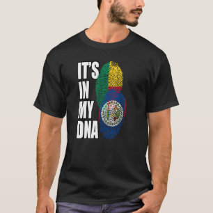 Camiseta Patrimônio Da Bandeira Do DNA Misturado Beliziano