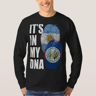 Camiseta Patrimônio Da Bandeira Do DNA Misturado Beliziano