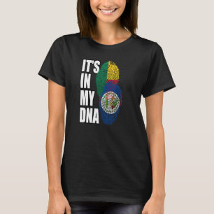 Camiseta Patrimônio Da Bandeira Do DNA Misturado Beliziano